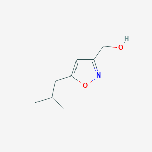 molecular formula C8H13NO2 B1642654 [5-(2-Methylpropyl)-1,2-oxazol-3-YL]methanol 