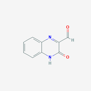 molecular formula C9H6N2O2 B1642669 3-Hydroxyquinoxaline-2-carbaldehyde 