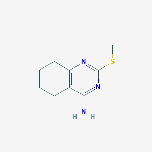 molecular formula C9H13N3S B1642673 4-Quinazolinamine, 5,6,7,8-tetrahydro-2-(methylthio)- 
