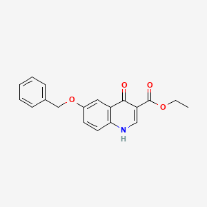 molecular formula C19H17NO4 B1642681 Ethyl 6-(benzyloxy)-4-oxo-1,4-dihydroquinoline-3-carboxylate 