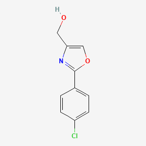 molecular formula C10H8ClNO2 B1642695 (2-(4-氯苯基)噁唑-4-基)甲醇 CAS No. 22087-22-5