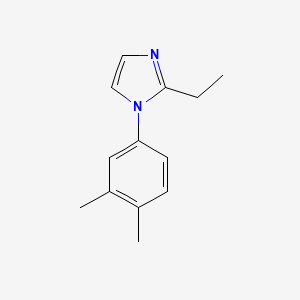 molecular formula C13H16N2 B1642727 1-(3,4-Dimethylphenyl)-2-ethylimidazole 