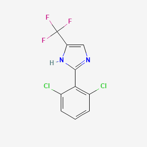 molecular formula C10H5Cl2F3N2 B1642728 2-(2,6-dichlorophenyl)-5-(trifluoromethyl)-1H-Imidazole 