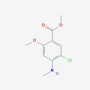 molecular formula C10H12ClNO3 B1642732 Methyl 5-chloro-2-methoxy-4-(methylamino)benzoate 