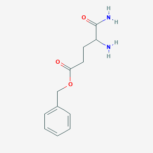 molecular formula C12H16N2O3 B1642738 Benzyl 4,5-diamino-5-oxopentanoate 