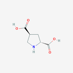 B164274 (2R,4S)-pyrrolidine-2,4-dicarboxylic acid CAS No. 130830-77-2
