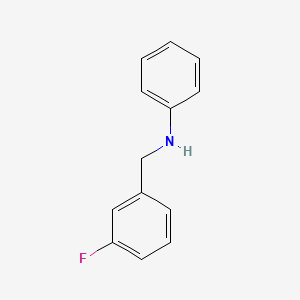 molecular formula C13H12FN B1642768 N-(3-Fluorobenzyl)aniline 