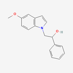 molecular formula C17H17NO2 B1642774 2-(5-Methoxy-indol-1-yl)-1-phenylethanol 