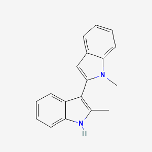 molecular formula C18H16N2 B1642796 1-Methyl-2-(2-methyl-1H-indol-3-yl)indole 
