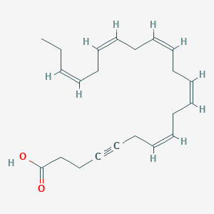 molecular formula C22H30O2 B164280 (7Z,10Z,13Z,16Z,19Z)-二十二-7,10,13,16,19-五烯-4-炔酸 CAS No. 660429-97-0
