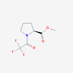 molecular formula C8H10F3NO3 B1642809 N-Tfa-L-proline methyl ester 