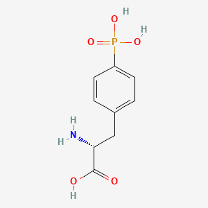 molecular formula C9H12NO5P B1642811 4-Phosphono-D-phenylalanine 