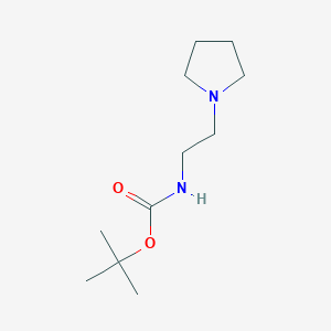 molecular formula C11H22N2O2 B1642826 Tert-butyl 2-(pyrrolidin-1-yl)ethylcarbamate 