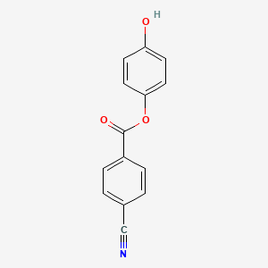 molecular formula C14H9NO3 B1642835 Hydroquinone, mono(p-cyanobenzoate) (8CI) 