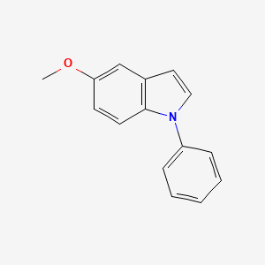 molecular formula C15H13NO B1642851 5-Methoxy-1-phenyl-1H-indole 