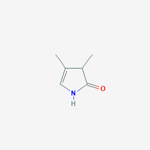 molecular formula C6H9NO B1642867 3H-Pyrrol-2-ol, 3,4-dimethyl- CAS No. 89686-44-2