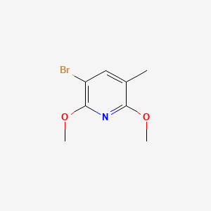 molecular formula C8H10BrNO2 B1642871 3-Bromo-2,6-dimethoxy-5-methylpyridine 