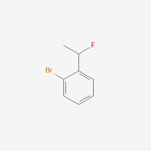 molecular formula C8H8BrF B1642872 1-Bromo-2-(1-fluoro-ethyl)-benzene 