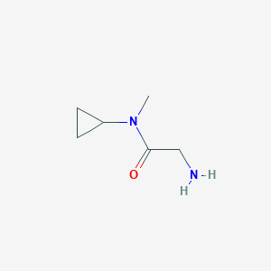 molecular formula C6H12N2O B1642903 2-amino-N-cyclopropyl-N-methylacetamide 