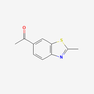 molecular formula C10H9NOS B1642939 1-(2-Methylbenzo[d]thiazol-6-yl)ethanone 