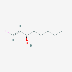 molecular formula C8H15IO B1642955 (1E,3R)-1-Iodo-1-octen-3-OL 
