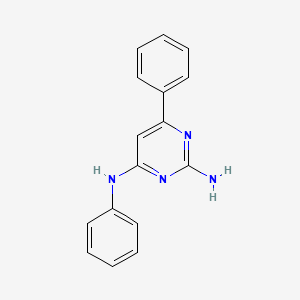 molecular formula C16H14N4 B1642968 N4,6-Diphenylpyrimidine-2,4-diamine 