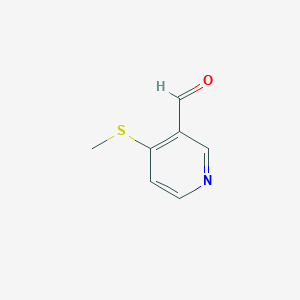molecular formula C7H7NOS B1642991 4-(Methylthio)nicotinaldehyde 