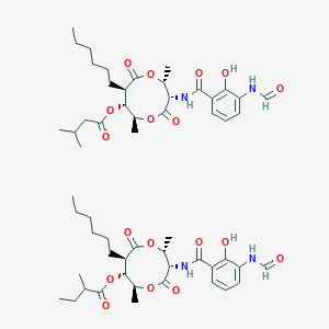 molecular formula C56H80N4O18 B016430 antimycin A1 CAS No. 642-15-9