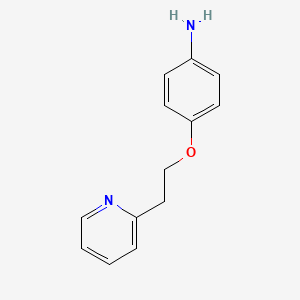 molecular formula C13H14N2O B1643011 4-(2-吡啶-2-基乙氧基)苯胺 CAS No. 344561-49-5