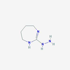 molecular formula C5H12N4 B1643013 (4,5,6,7-Tetrahydro-1H-[1,3]diazepin-2-yl)-hydrazine 