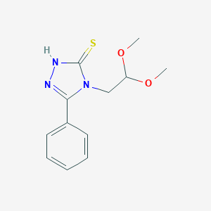 B164302 4-(2,2-dimethoxyethyl)-5-phenyl-4H-1,2,4-triazole-3-thiol CAS No. 136745-20-5