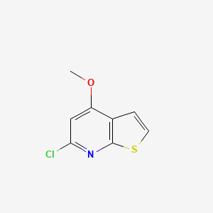 molecular formula C8H6ClNOS B1643028 6-Chloro-4-methoxythieno[2,3-b]pyridine CAS No. 99429-84-2