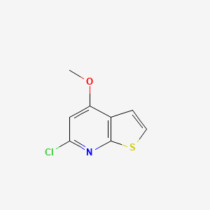 molecular formula C8H6ClNOS B1643028 6-Cloro-4-metoxi-tieno[2,3-b]piridina CAS No. 99429-84-2