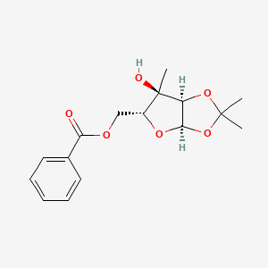 [(3aR,5R,6R,6aR)-6-hydroxy-2,2,6-trimethyl-5,6a-dihydro-3aH-furo[2,3-d][1,3]dioxol-5-yl]methyl benzoate