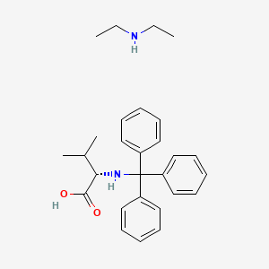 molecular formula C28H36N2O2 B1643042 N-alpha-Trityl-L-valine diethylamine 