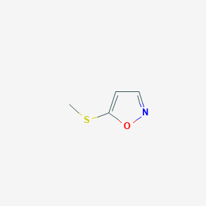 molecular formula C4H5NOS B1643044 5-(Methylthio)isoxazole 