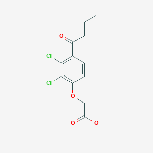 molecular formula C13H14Cl2O4 B1643054 Methyl 2-(4-butanoyl-2,3-dichlorophenoxy)acetate 