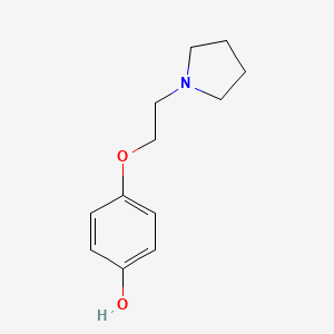 molecular formula C12H17NO2 B1643058 Phénol, 4-[2-(1-pyrrolidinyl)éthoxy]- CAS No. 23877-68-1