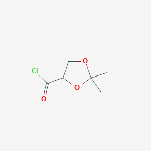 molecular formula C6H9ClO3 B1643070 2,2-Dimethyl-1,3-dioxolane-4-carbonyl chloride 