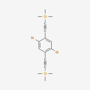 molecular formula C16H20Br2Si2 B1643081 1,4-Dibromo-2,5-bis(trimethylsilylethynyl)benzene CAS No. 478190-79-3