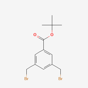 molecular formula C13H16Br2O2 B1643104 Tert-butyl 3,5-bis(bromomethyl)benzoate 