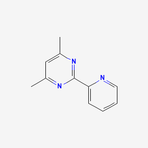molecular formula C11H11N3 B1643119 4,6-Dimethyl-2-(2-pyridinyl)pyrimidine 