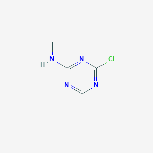 molecular formula C5H7ClN4 B1643123 4-Chloro-N,6-dimethyl-1,3,5-triazin-2-amine CAS No. 57639-19-7