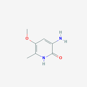 B164313 3-amino-5-methoxy-6-methylpyridin-2(1H)-one CAS No. 139549-39-6