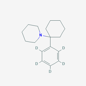 B164316 1-[1-(2,3,4,5,6-Pentadeuteriophenyl)cyclohexyl]piperidine CAS No. 60124-79-0
