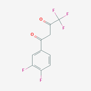 molecular formula C10H5F5O2 B1643185 1-(3,4-Difluorobenzoyl)-3,3,3-trifluoroacetone 