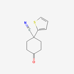 4-Cyano-4-(thien-2-yl)cyclohexanone