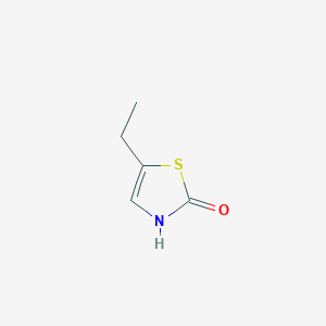 molecular formula C5H7NOS B1643198 2(3H)-Thiazolone, 5-ethyl- 