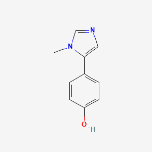 molecular formula C10H10N2O B1643207 4-(1-甲基-5-咪唑基)苯酚 CAS No. 74730-75-9