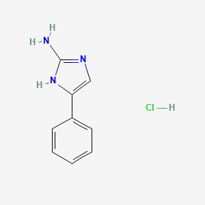 molecular formula C9H10ClN3 B1643230 4-Phenyl-1H-imidazol-2-amine hydrochloride 